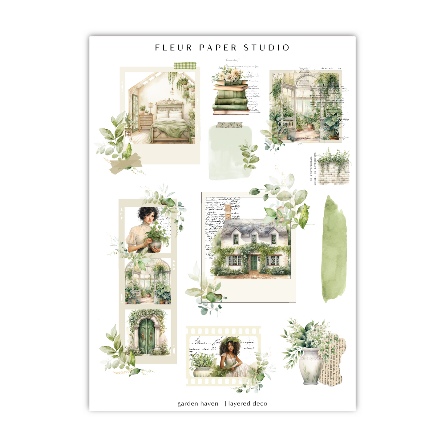 a sheet of paper with a picture of a house