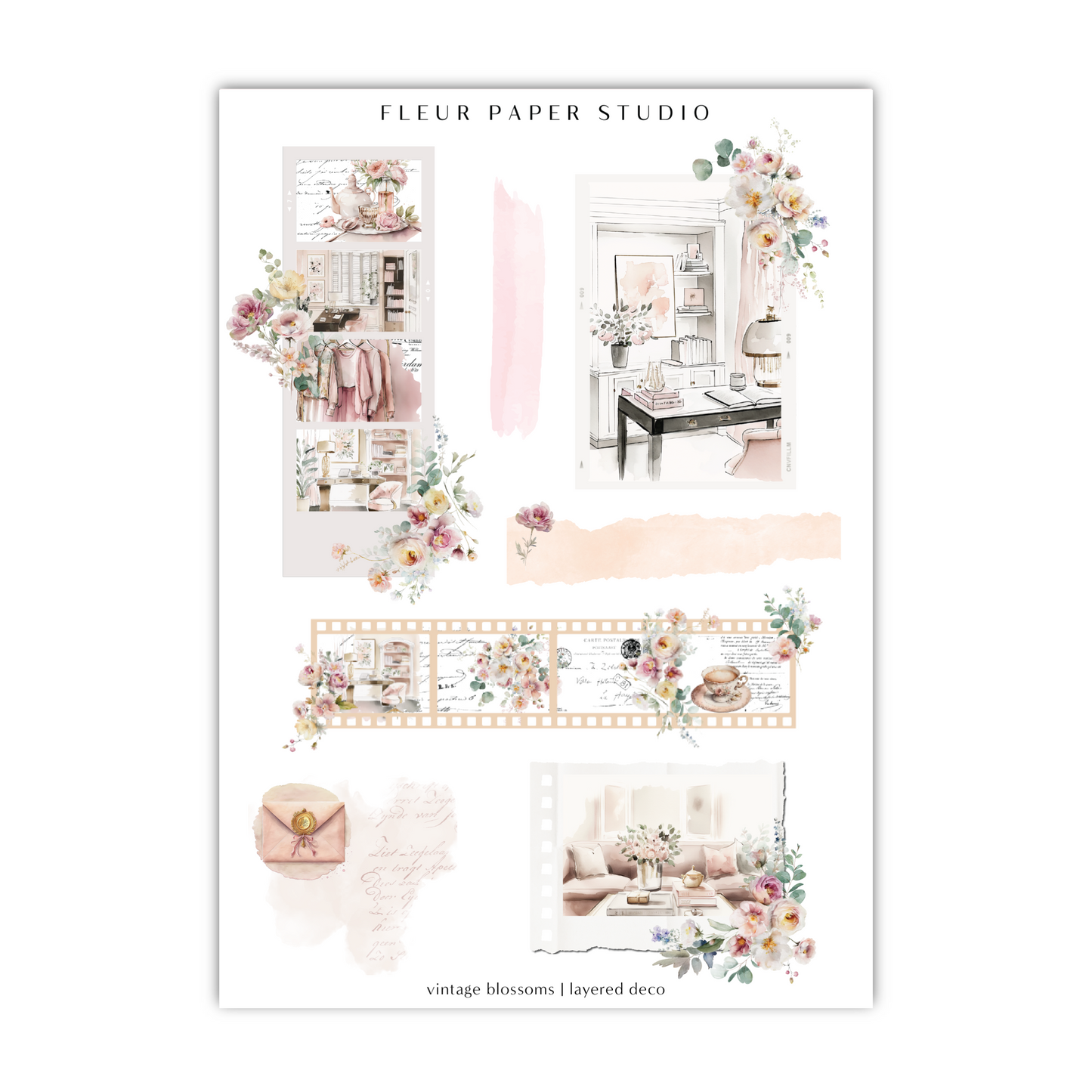 a picture of a room with flowers and furniture