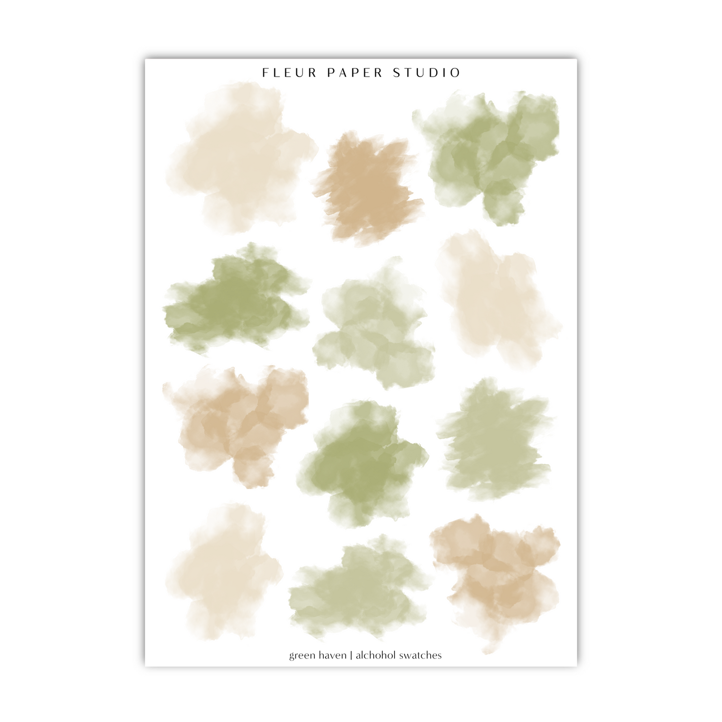 a poster with a bunch of different colors on it