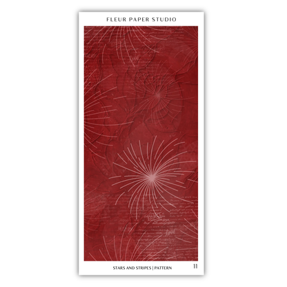 The image is a collage of various images, including a red abstract pattern with white lines and shapes, and a photograph of a person. The collage does not contain any text.