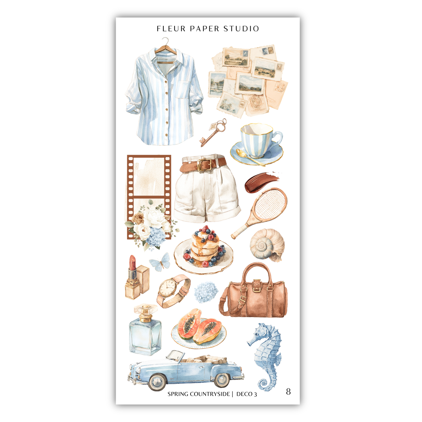 The image is a collection of various objects and items, including clothing, accessories, food, and other everyday items, arranged in a collage-like manner.