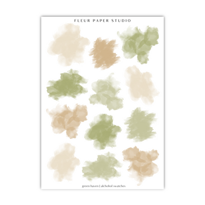 a poster with a bunch of different colors on it