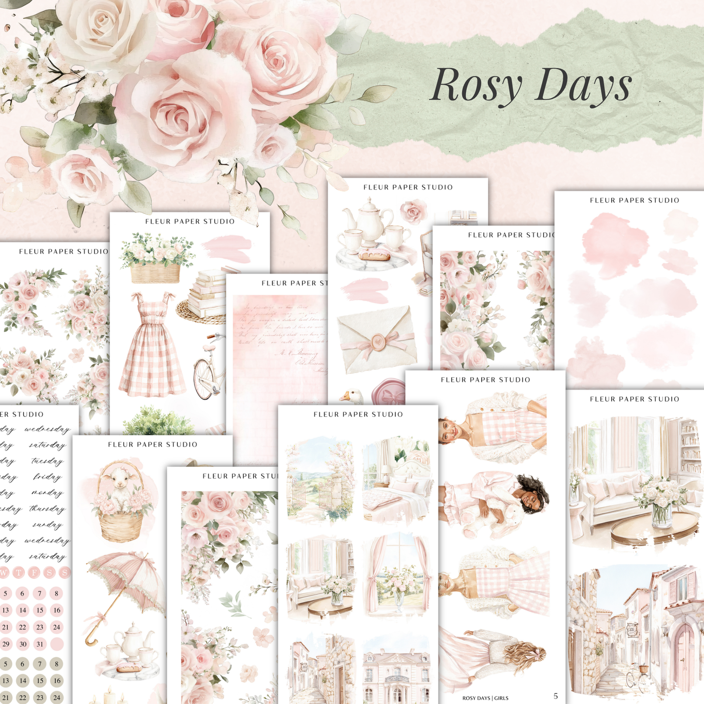 Rosy Days | Decorative Kit