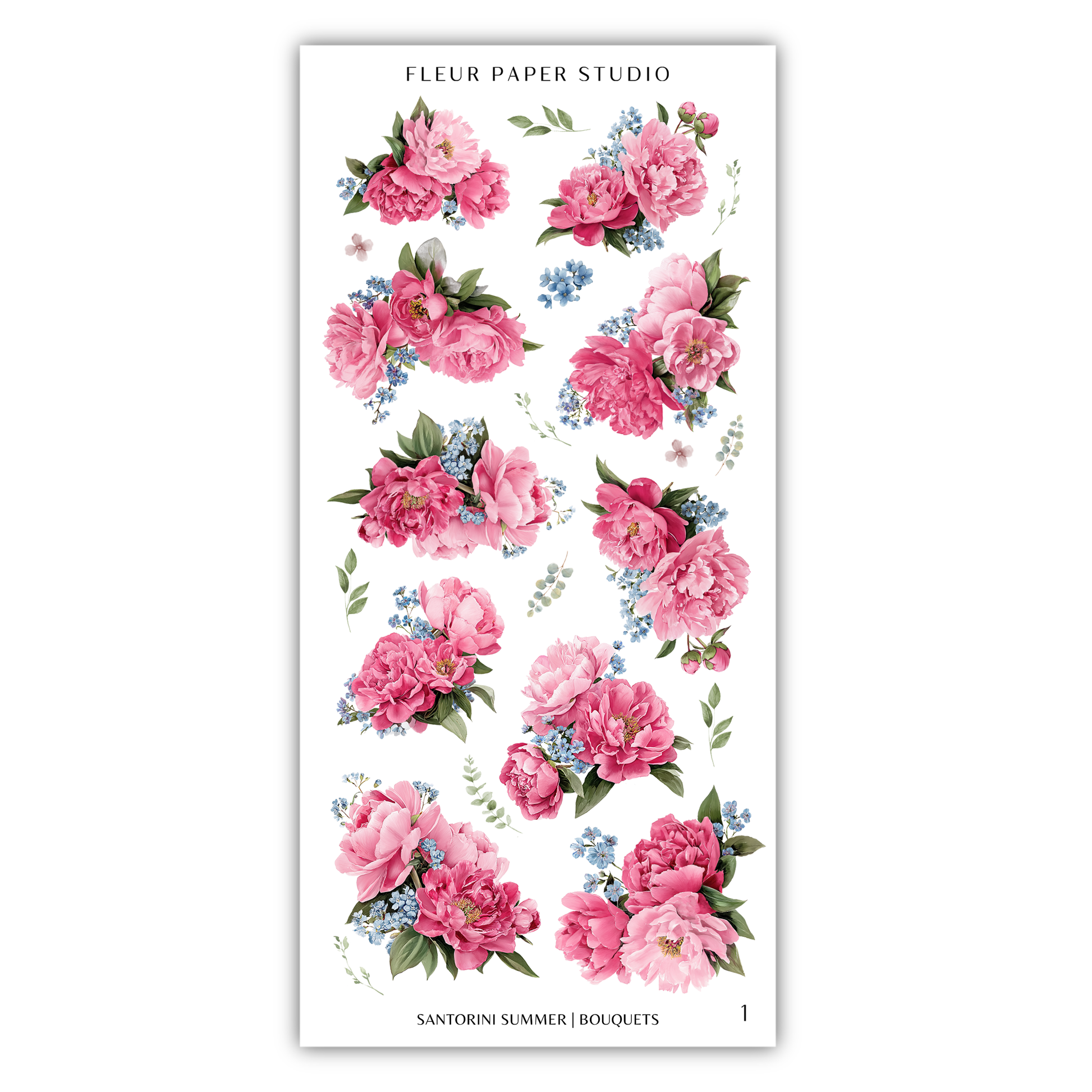 a collection of floral arrangements, including various types of flowers and leaves, arranged in a visually appealing manner.