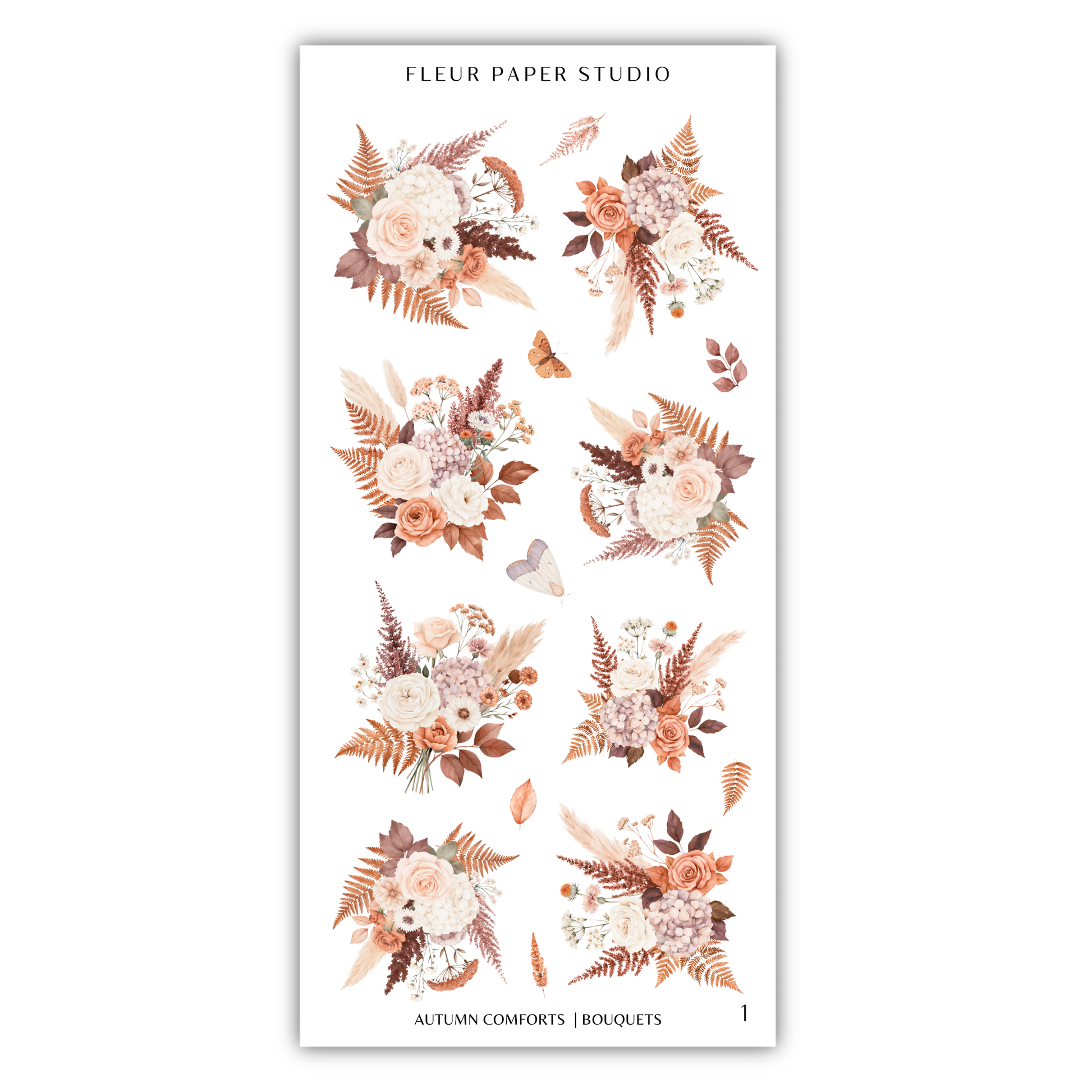 a collection of floral arrangements, including various types of flowers and foliage, arranged in a visually appealing manner.