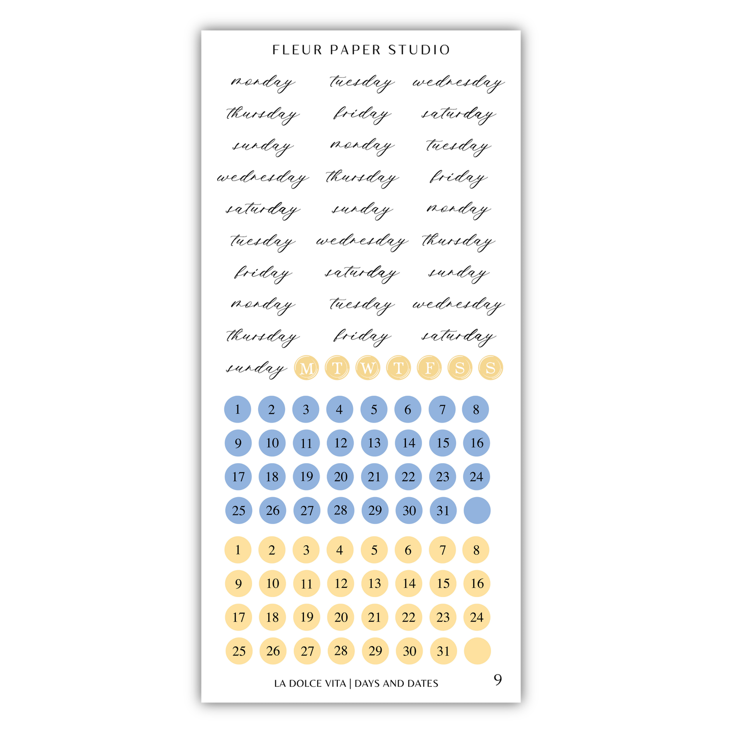 The image is a poster or flyer for a paper studio, featuring a calendar and a list of days and dates. The poster has a clean, white background and is organized with a grid layout. The calendar displays the days of the week and the dates, while the list provides additional information about the paper studio. The poster does not contain any redundancy or vague descriptions, and it is a single, cohesive unit.