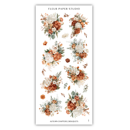 The image is a collage of various floral arrangements, including bouquets and autumn-themed floral designs.